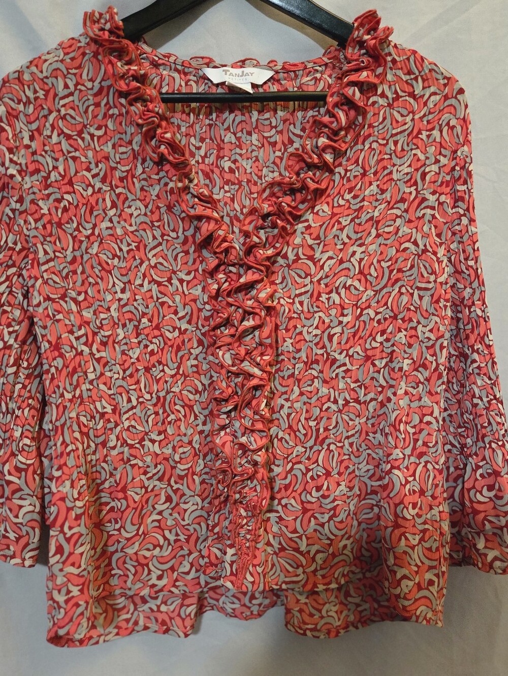 TanJay Petites Ruffled Blouse